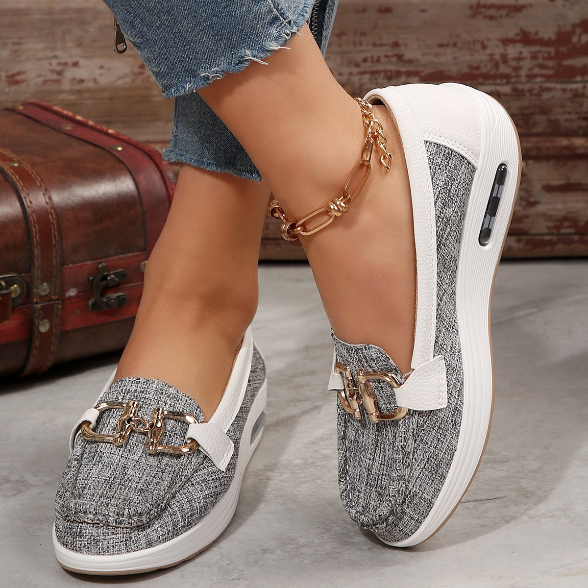 Women's Fly-kit Mesh Casual Heels