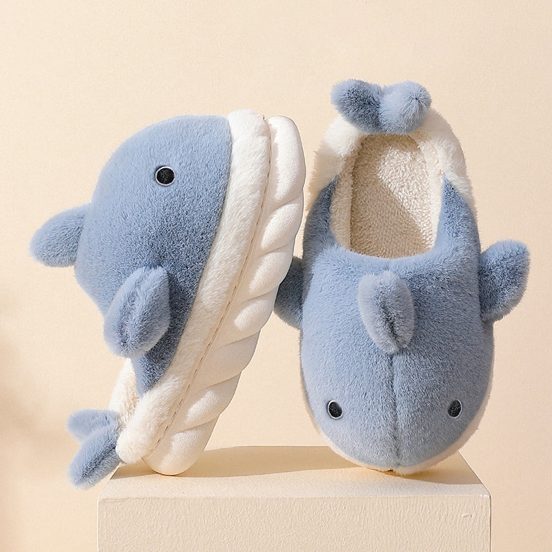 Shark Plush Home Slippers