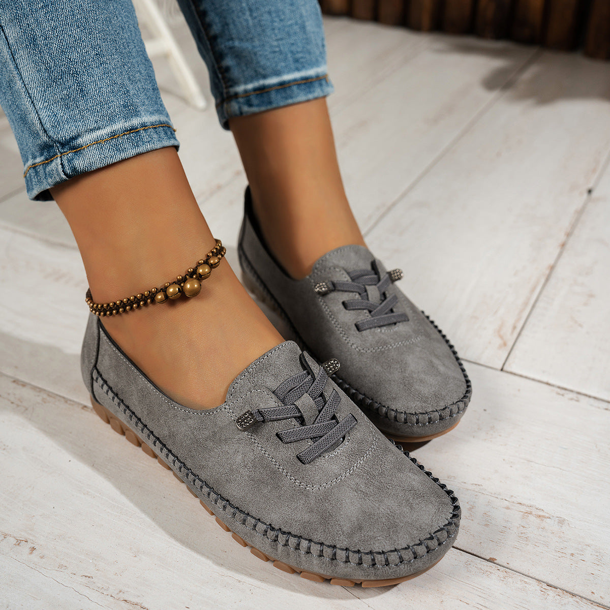 Women's Soft Lace-Up Flats