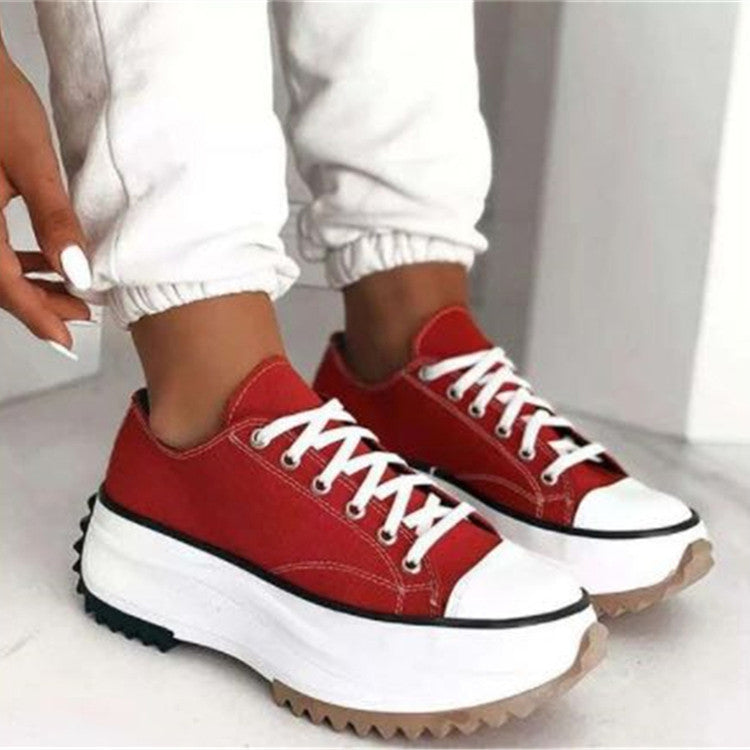 Women's Low-top Platform Canvas Shoes