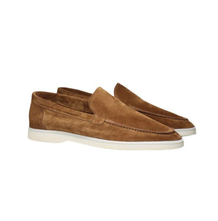 Men's Matte Suede Slip-On Loafers
