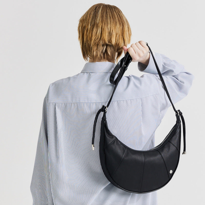 Soft Crescent Shoulder Bag