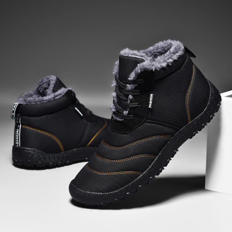 Fleece-Lined Casual Snow Boots