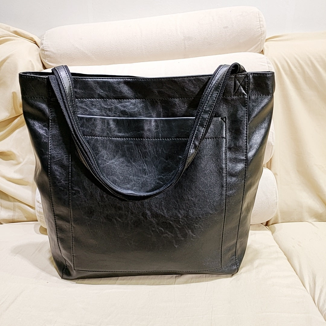 Women's Soft Leather Portable Shoulder Vintage Travel Bag