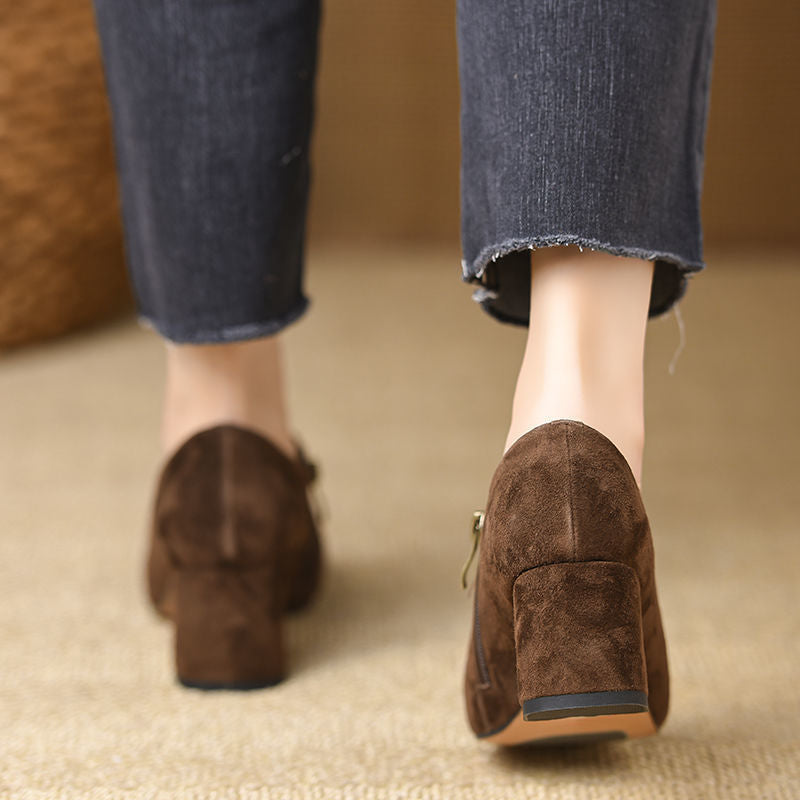 Women's Chunky Heel Flats