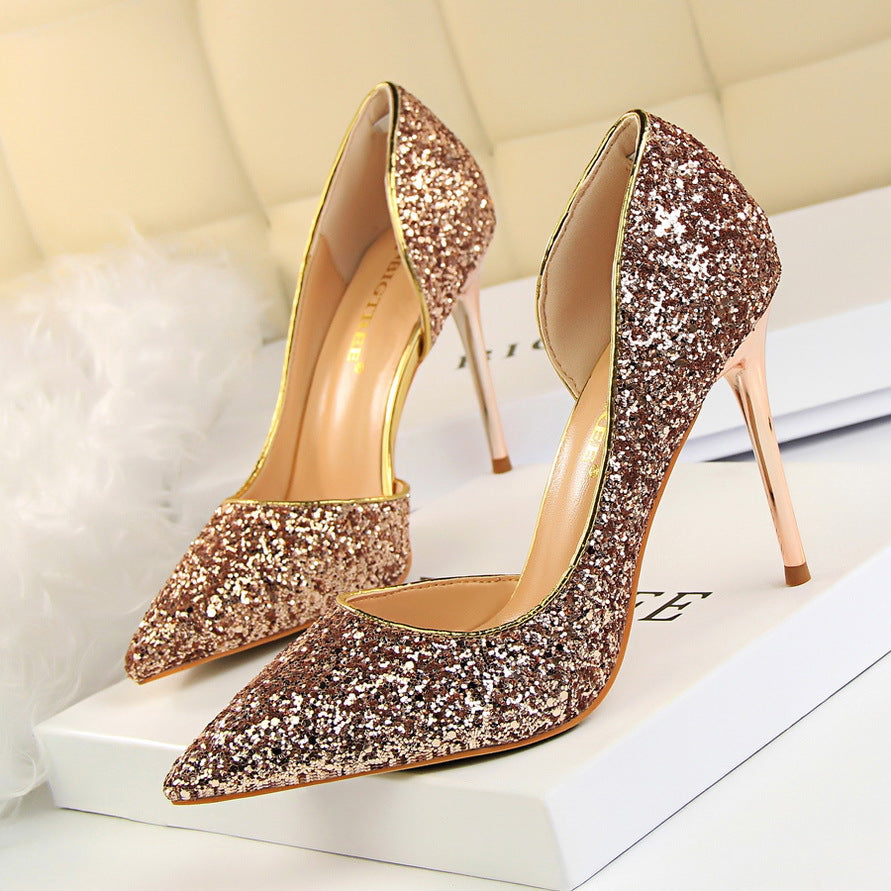 Women's Sequin Stiletto Heels
