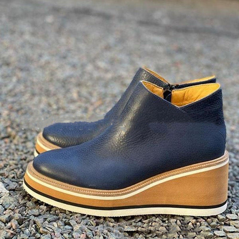 Unisex Flat Side Zipper Wedge