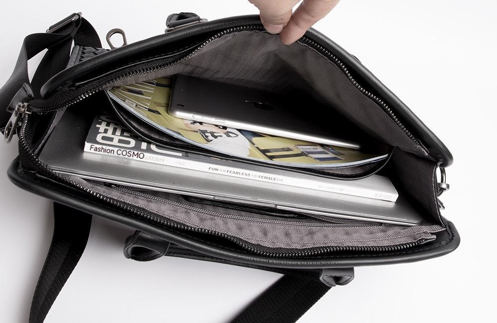 Men's Stitching Woven Business Casual Laptop Bag