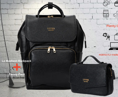 Multifunctional Large Capacity PU Backpack
