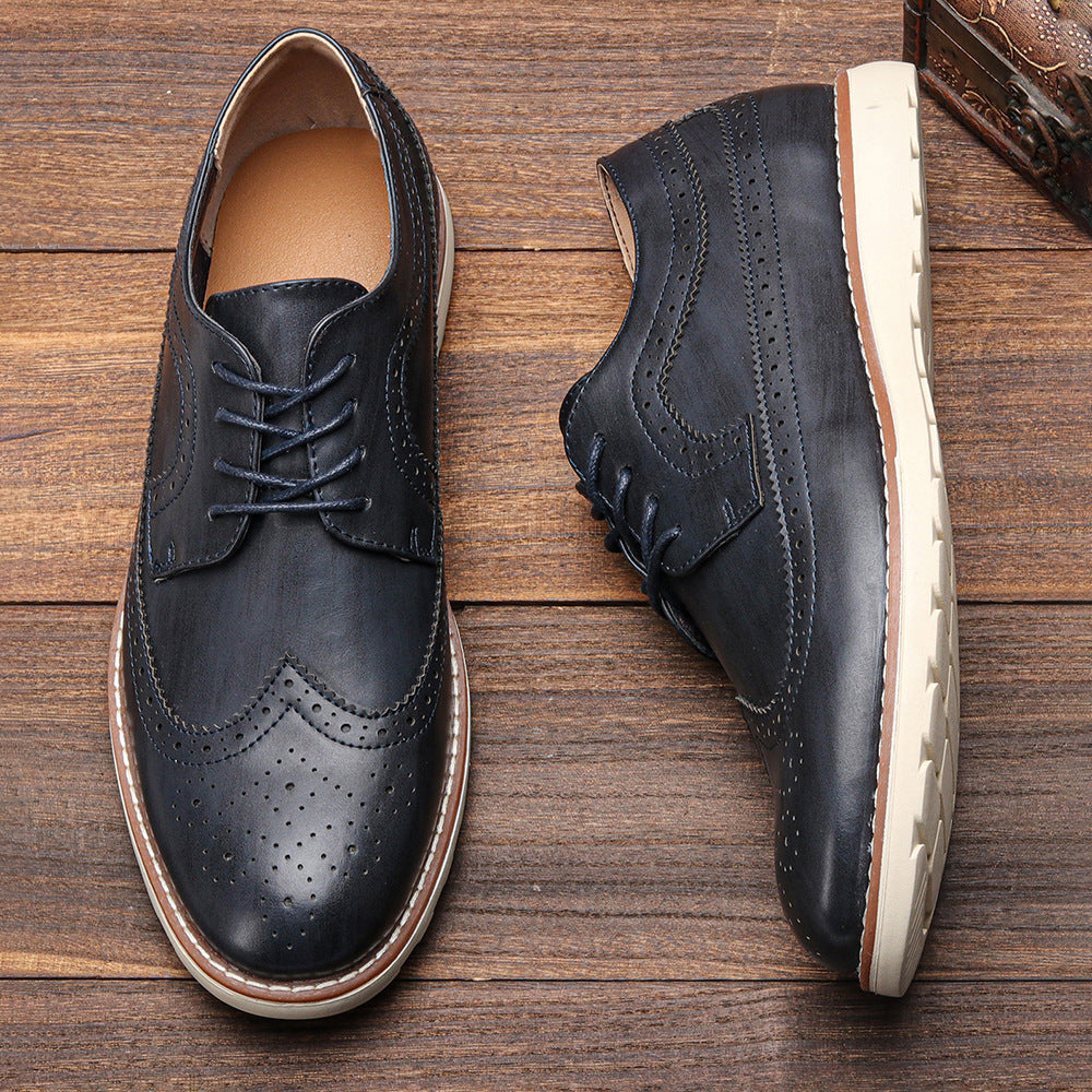 Men's Ultra-light Brogue Casual Sneakers
