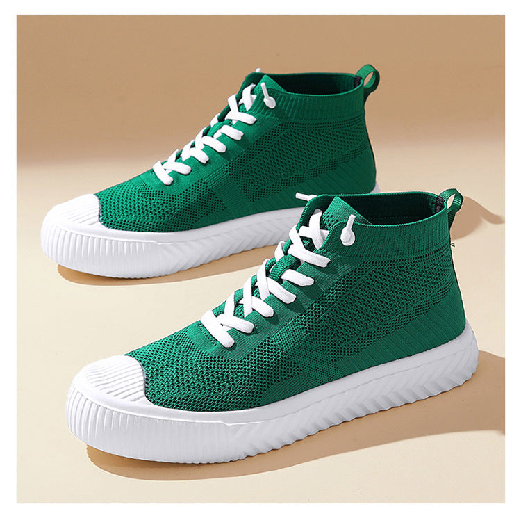 Flyknit High-Top Casual Sneakers