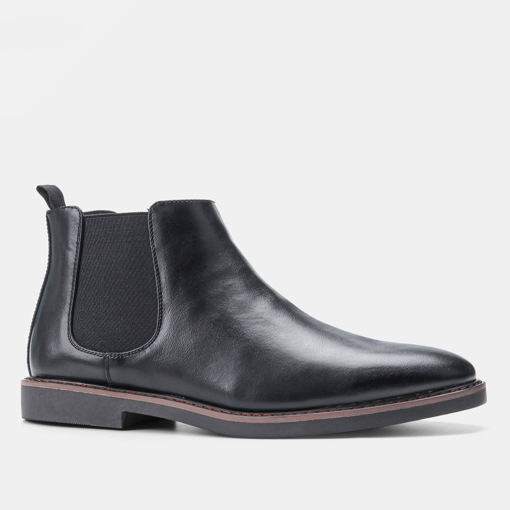 Men's British Rub-Color Retro Chelsea Boots