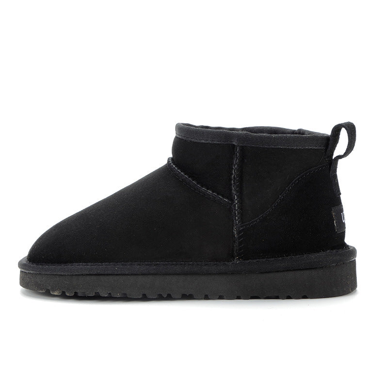 Women's Super Short Sheepskin Snow Boots