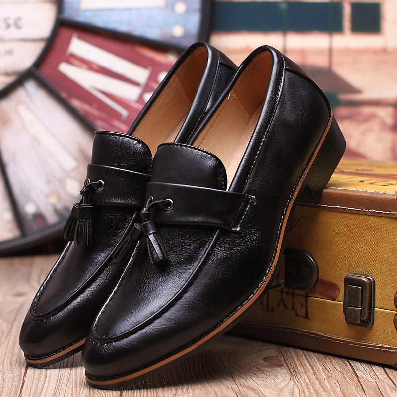Men's British Retro Slip-on Tassel Loafers
