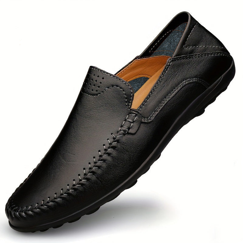 Men's Cowhide Business Casual Flats