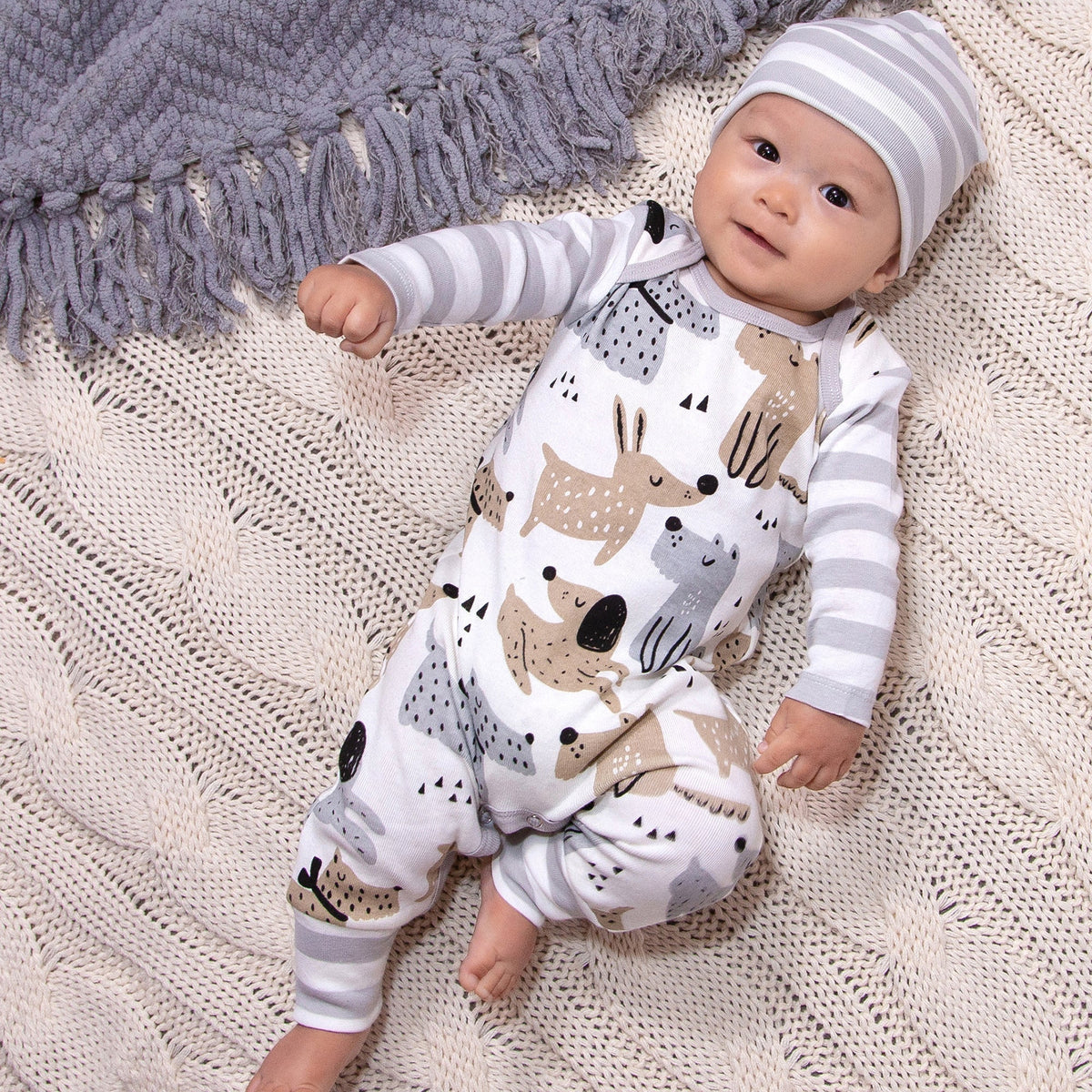Baby Boy Puppy Dogs Cotton Romper